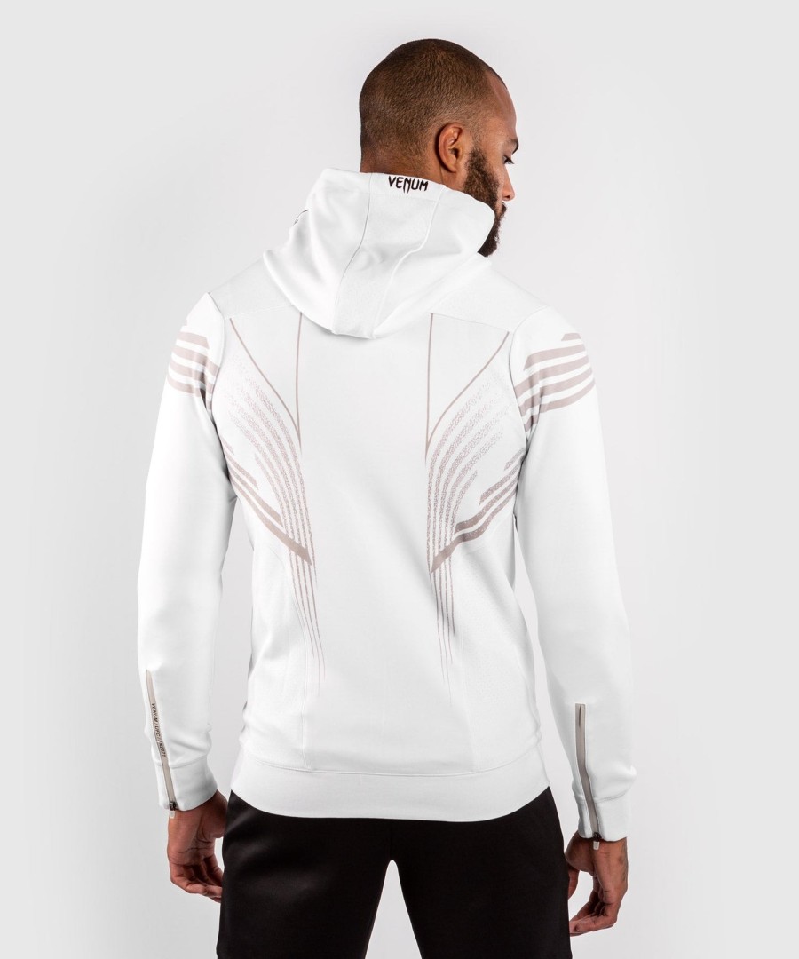 pánská mikina s kapucí ufc venum authentic fight night walkout - bílá