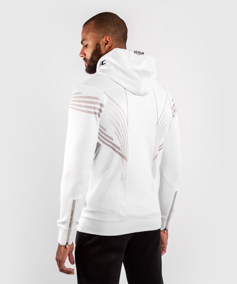 pánská mikina s kapucí ufc venum authentic fight night walkout - bílá