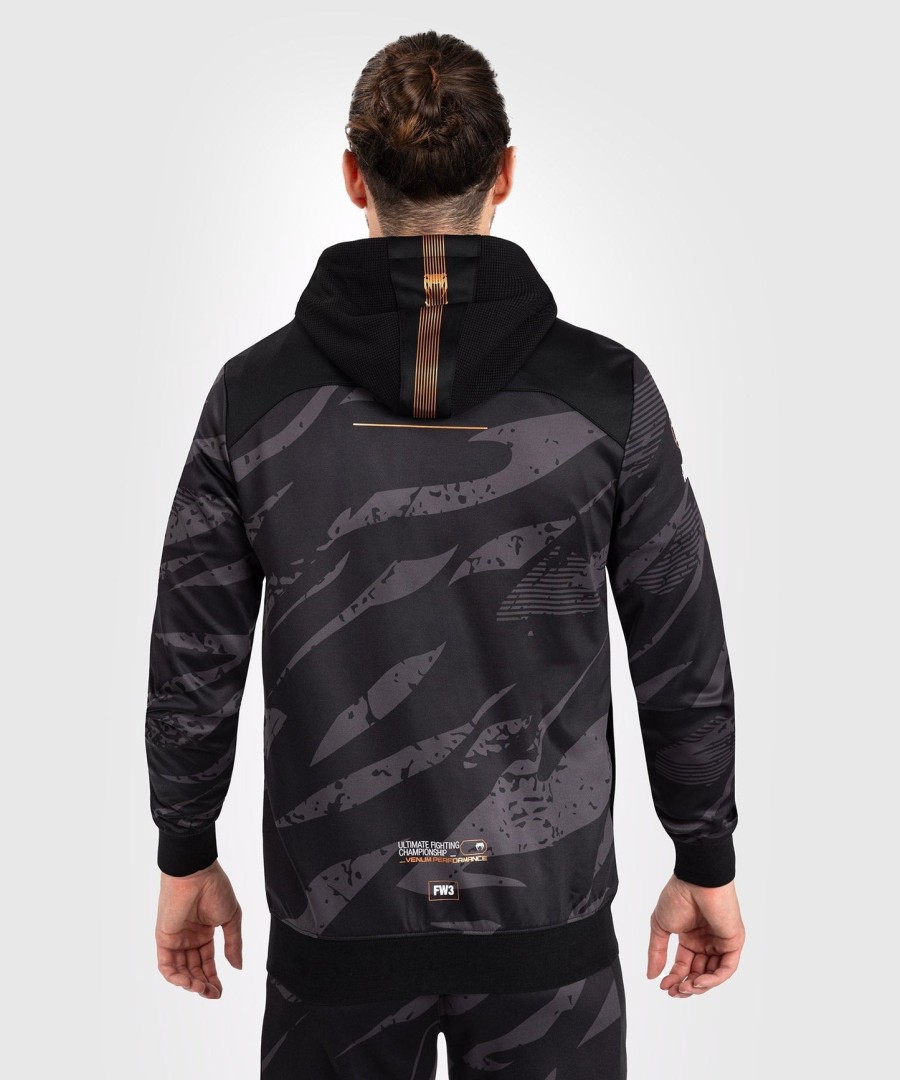 pánská mikina s kapucí ufc adrenaline by venum fight week na zip - urban camo