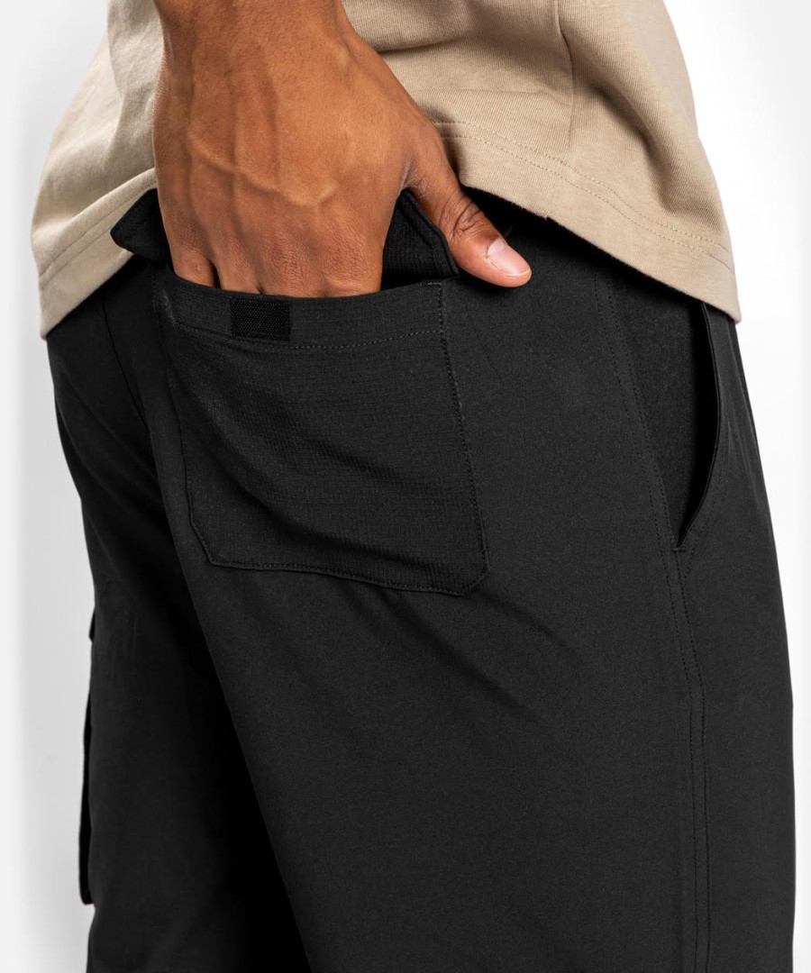 tepláky venum cargo light jogger - černé