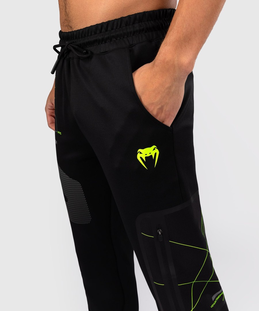 venum training camp 4.0 jogger - Černáneonově zelená
