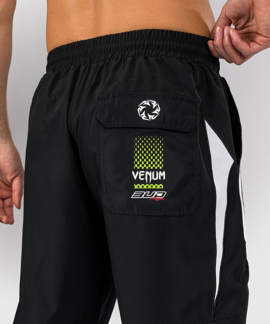 pánské tepláky venum x bud racing - černábílálimetkově zelená