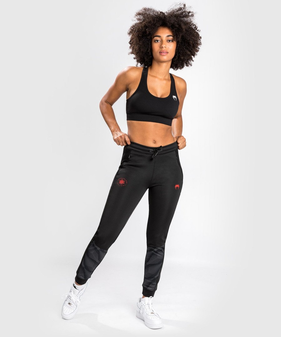 dámské tepláky venum phantom joggers - černo-červené