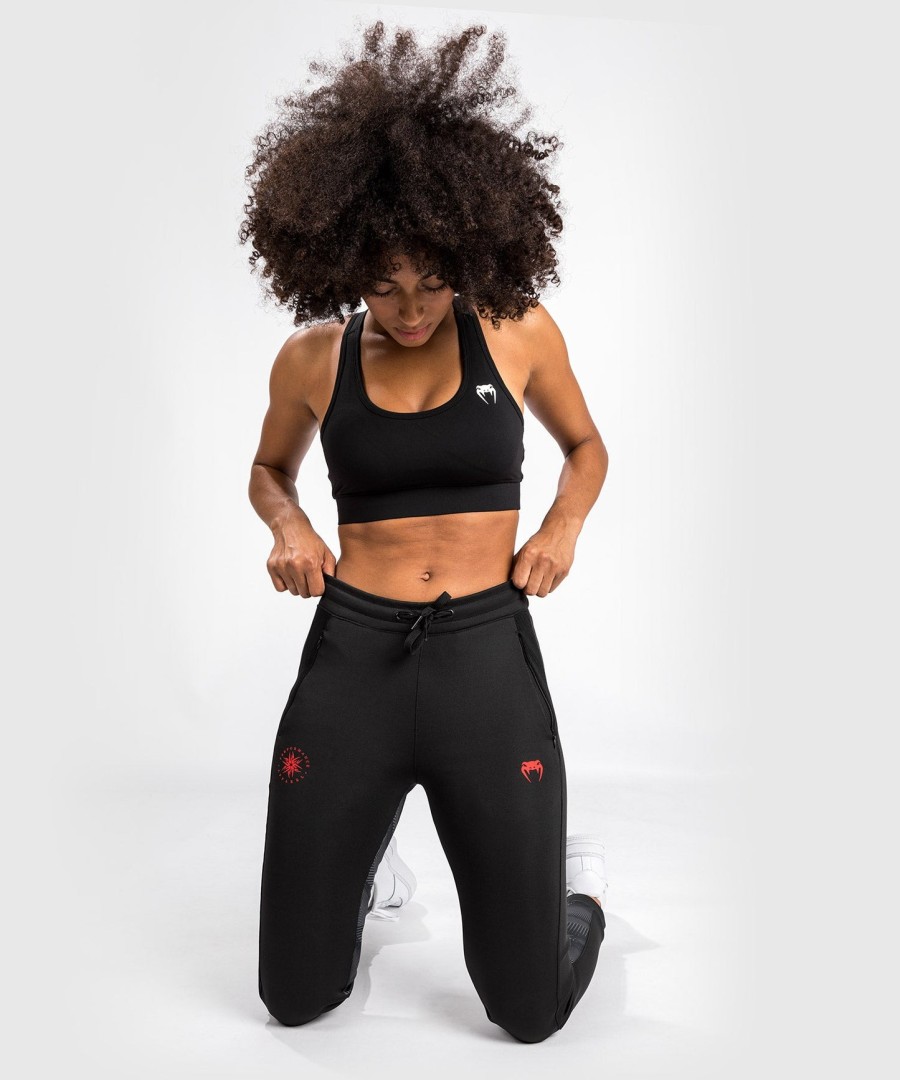 dámské tepláky venum phantom joggers - černo-červené
