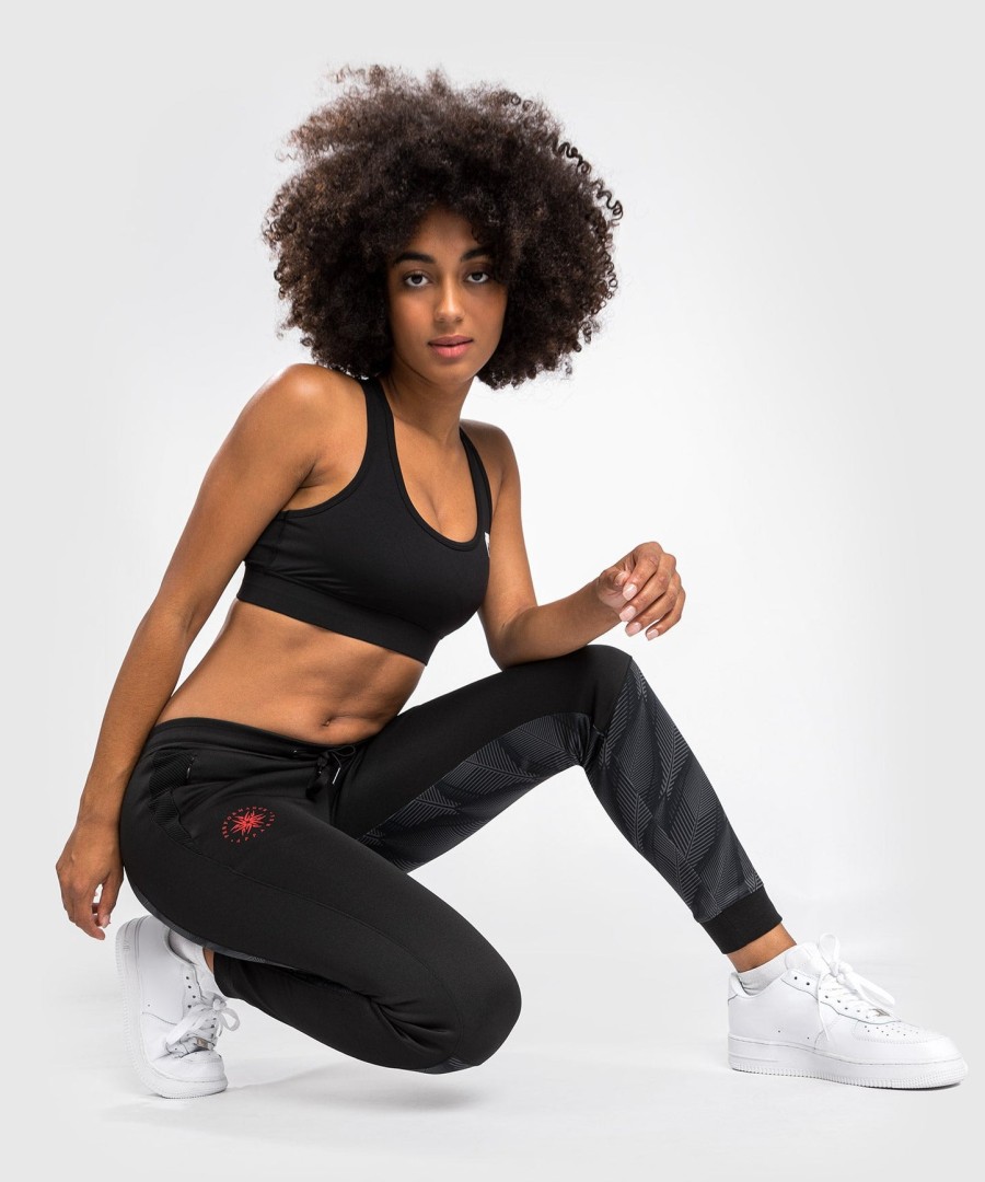 dámské tepláky venum phantom joggers - černo-červené