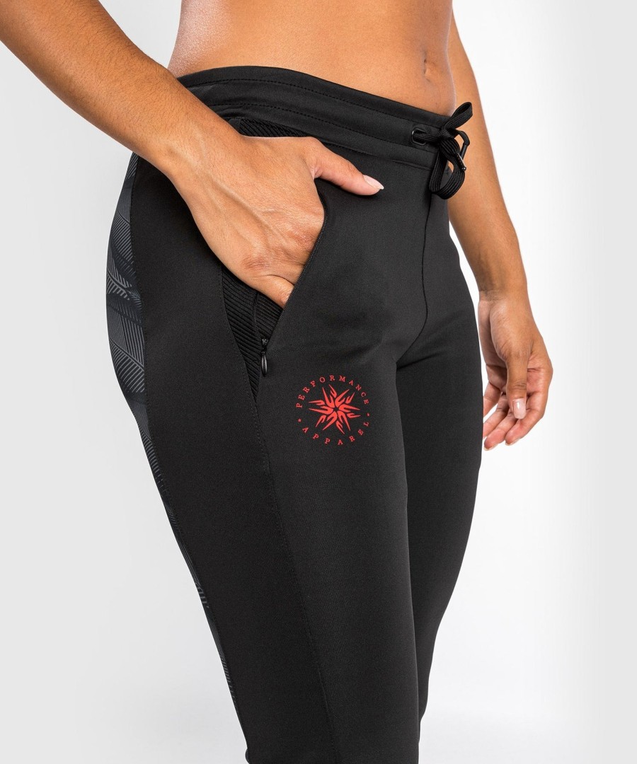 dámské tepláky venum phantom joggers - černo-červené