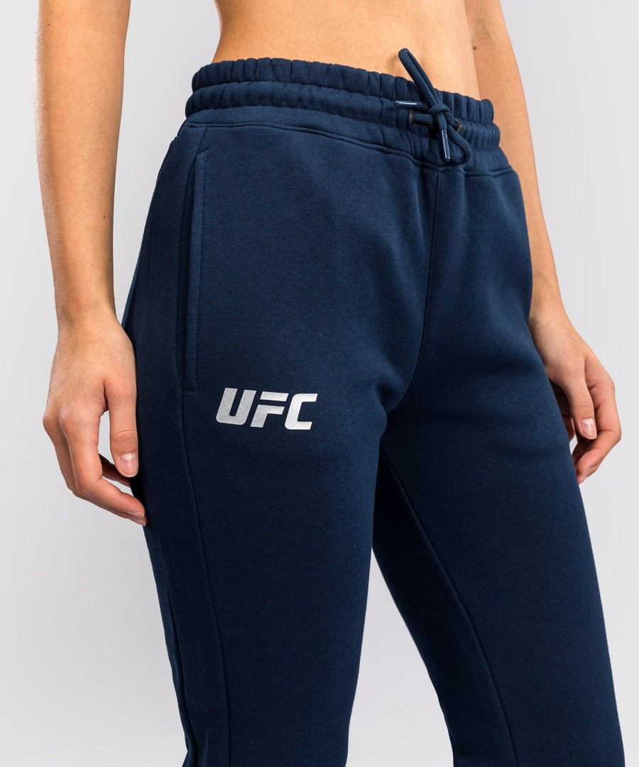 dámské bavlněné kalhoty ufc fusion by venum fight week - jednobarevné oceánské modré