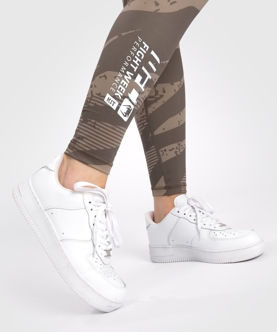 dámské legíny ufc adrenaline by venum fight week performance - desert camo