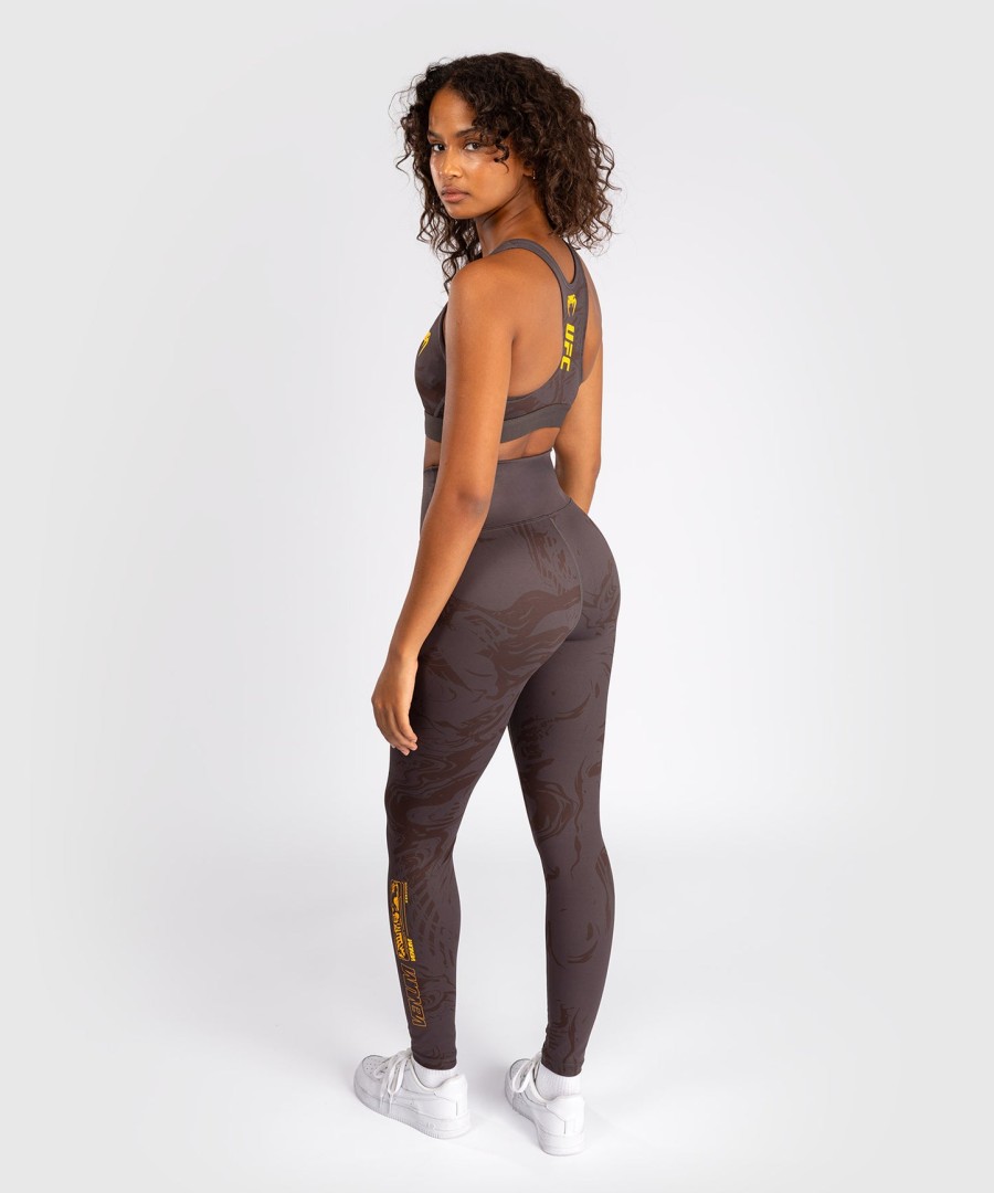 dámské legíny ufc fusion by venum fight week performance - earthen brown