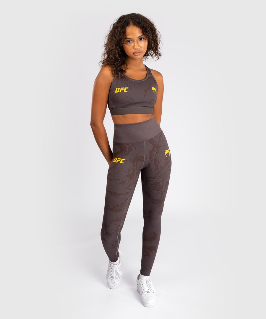 dámské legíny ufc fusion by venum fight week performance - earthen brown