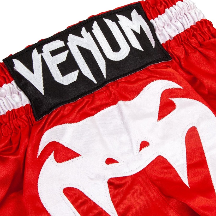 dětské muay thai kraťasy venum bangkok inferno - červeno-bílé