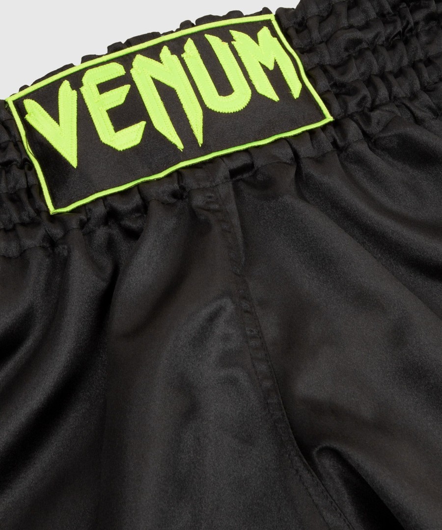venum classic muay thai kraťasy - černo-fluorescenčně žluté