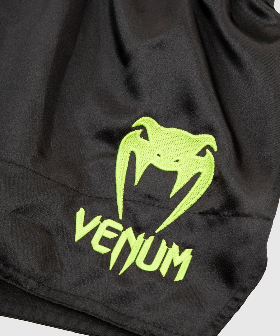 venum classic muay thai kraťasy - černo-fluorescenčně žluté