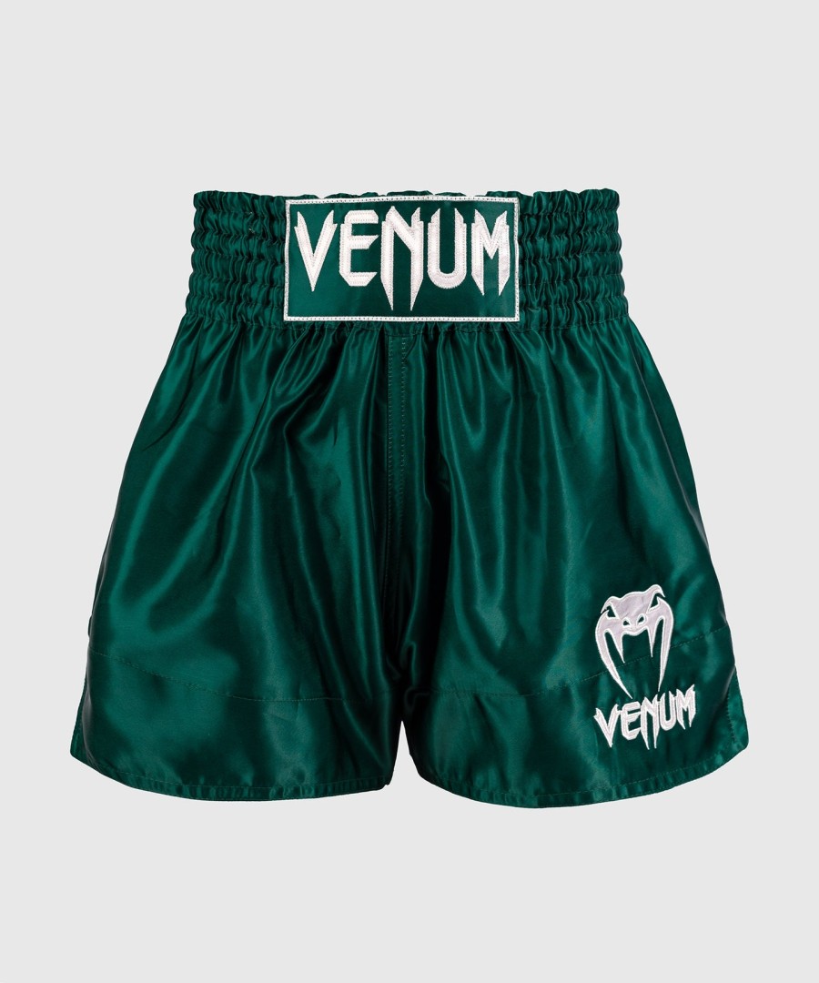 kraťasy venum classic muay thai - lesní zelená