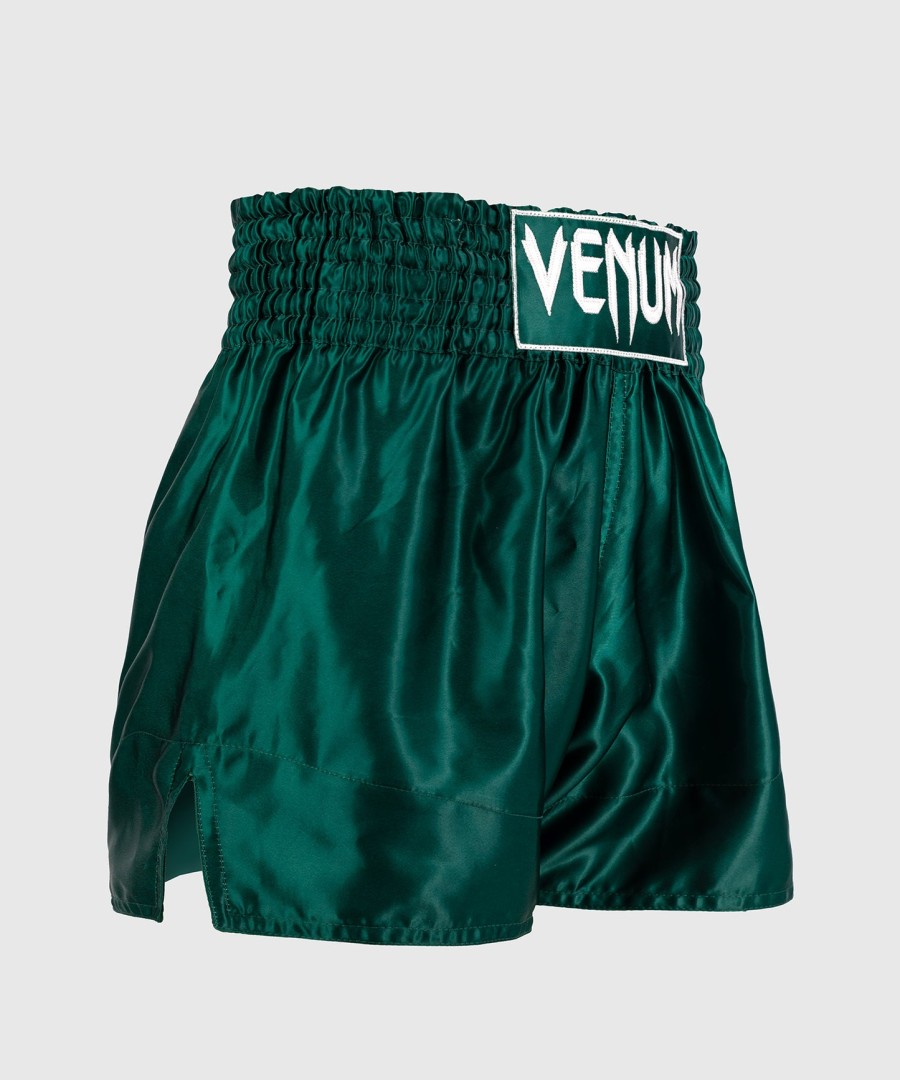 kraťasy venum classic muay thai - lesní zelená