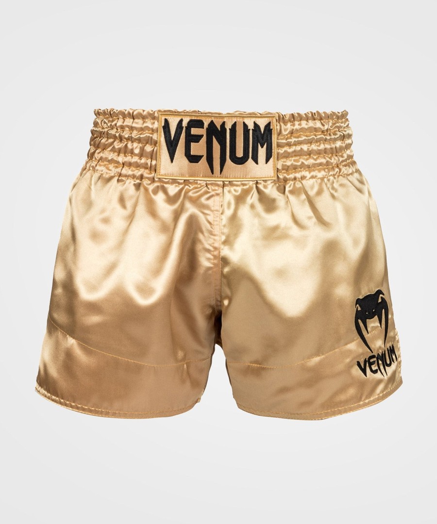 kraťasy venum classic muay thai - zlatéčerné
