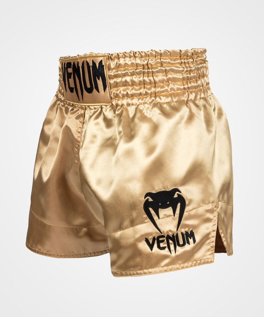 kraťasy venum classic muay thai - zlatéčerné