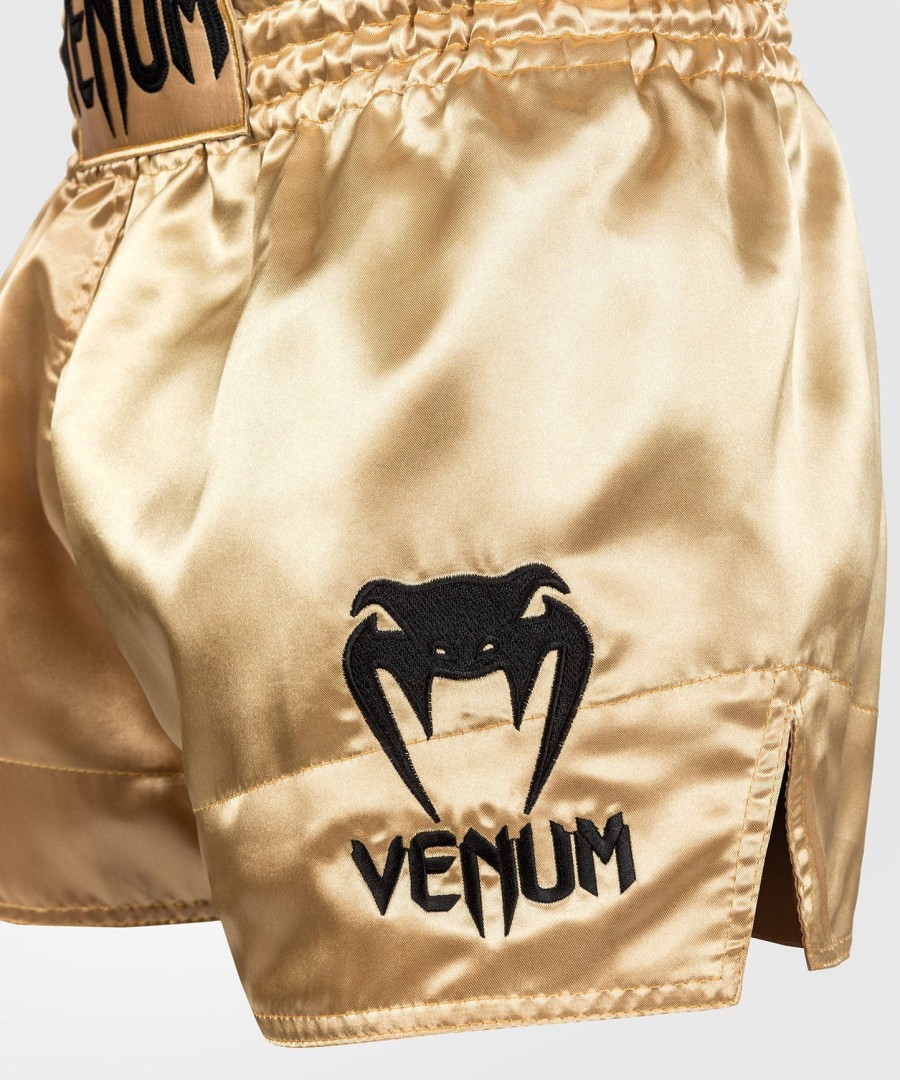 kraťasy venum classic muay thai - zlatéčerné