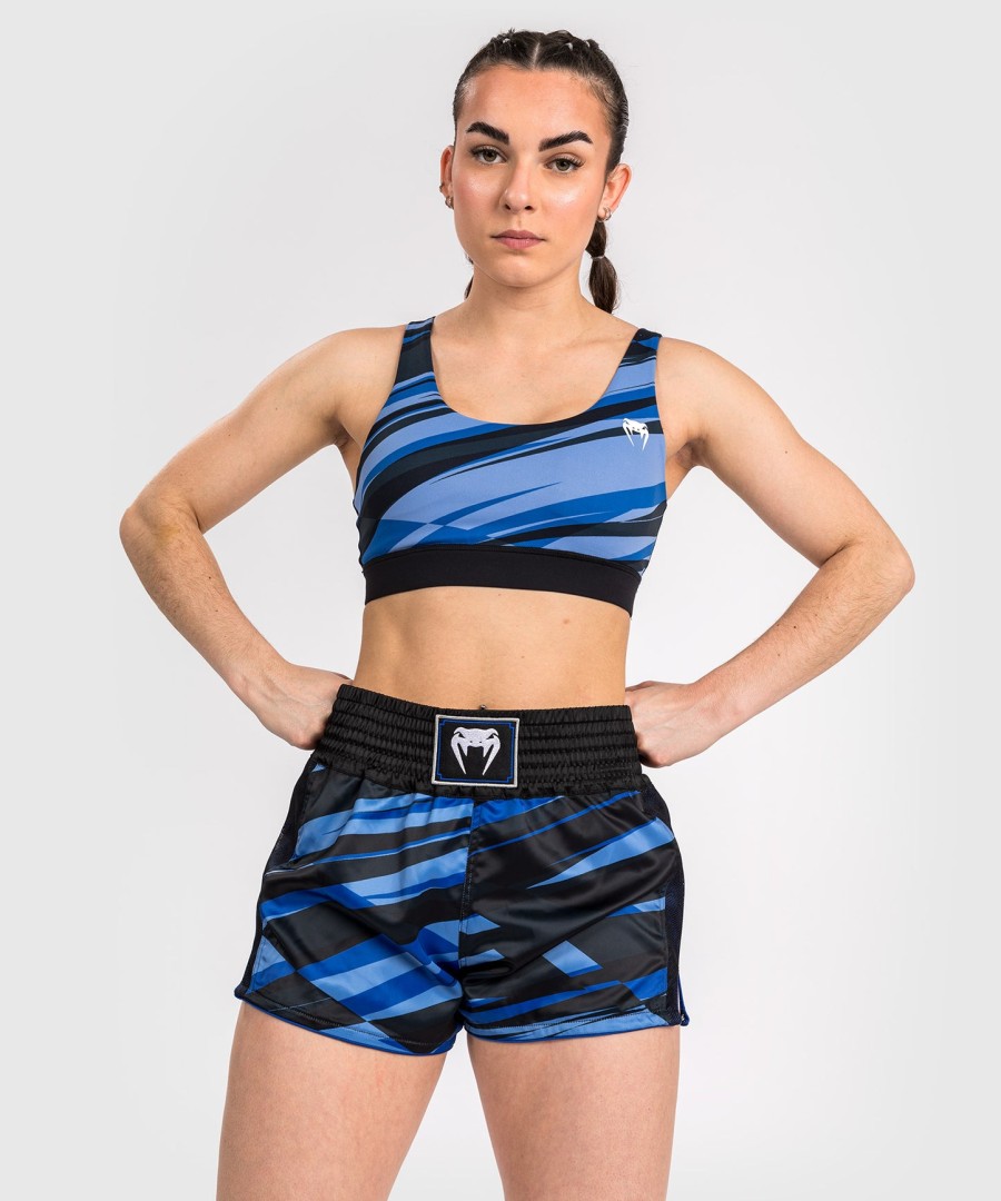dámské muay thai kraťasy venum abyss - stínově modré