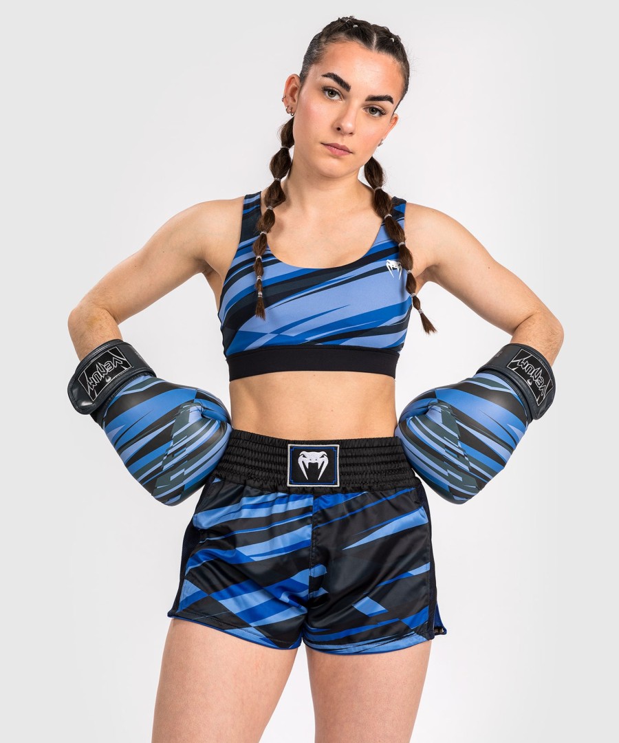dámské muay thai kraťasy venum abyss - stínově modré