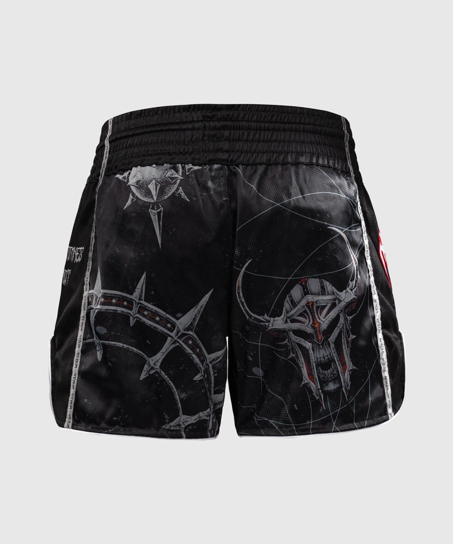 kraťasy venum gladiator 5.0 muay thai - černo-neonově oranžové