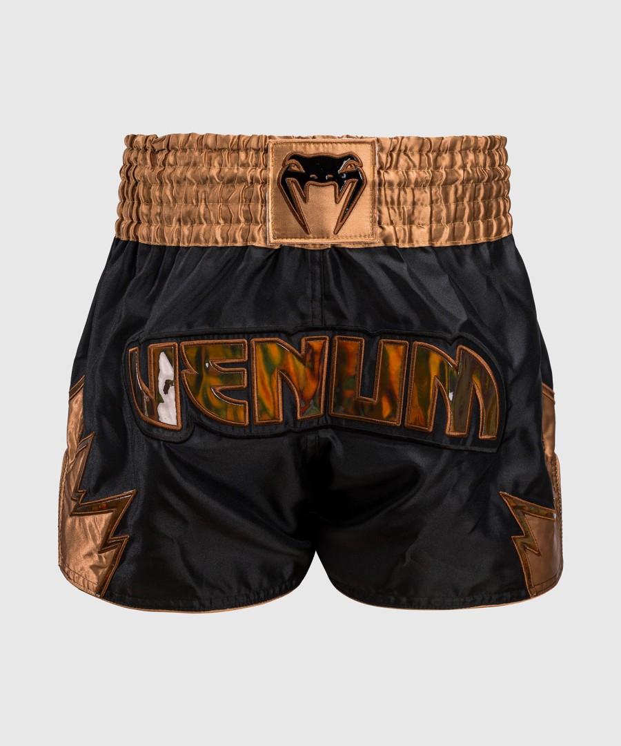 venum inferno muay thai šortky - černábronzová