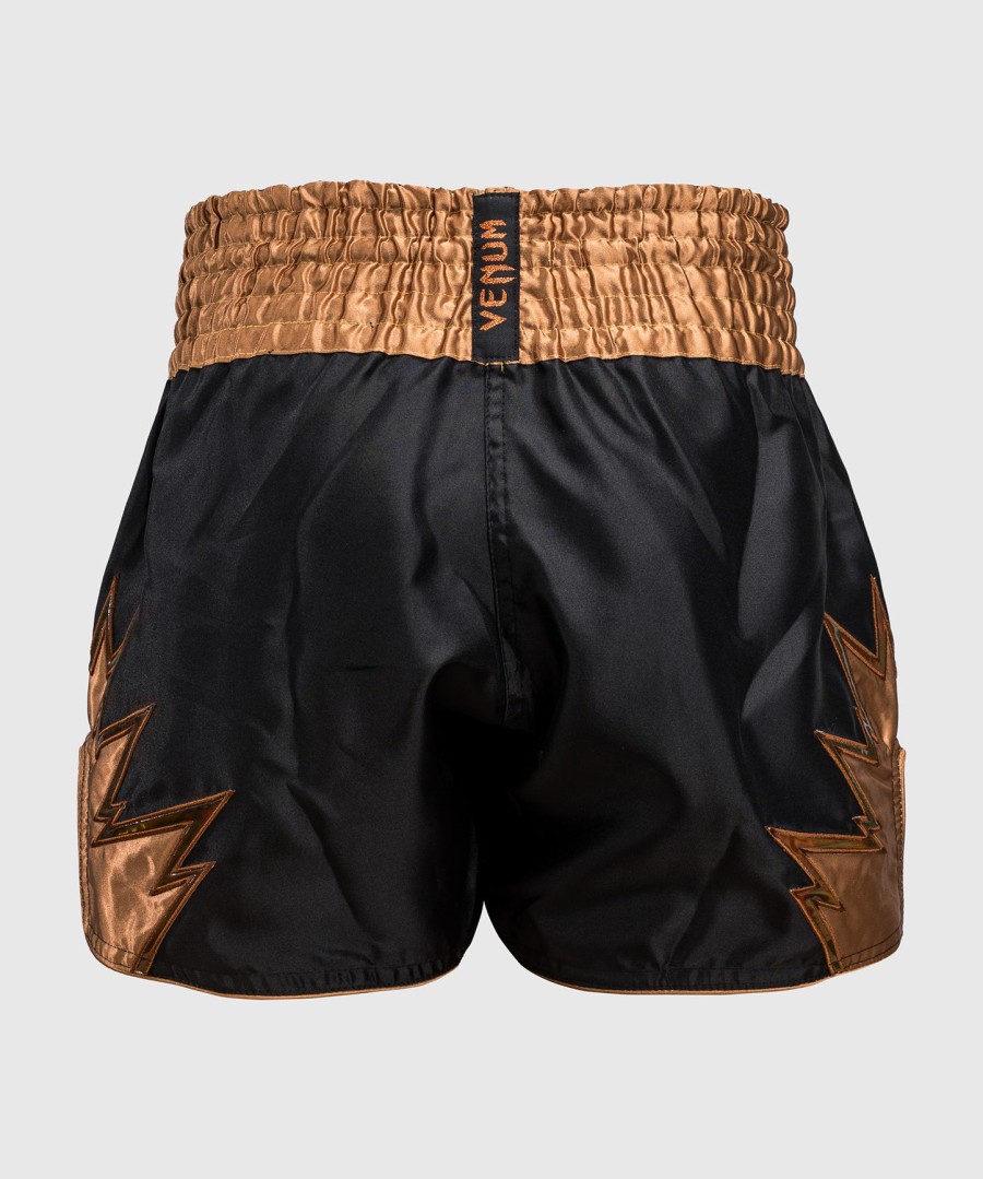 venum inferno muay thai šortky - černábronzová