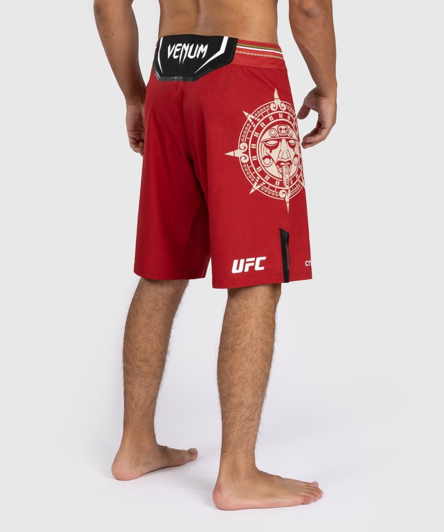 pánské kraťasy noche ufc by venum authentic fight night fight short - long fit - Červené