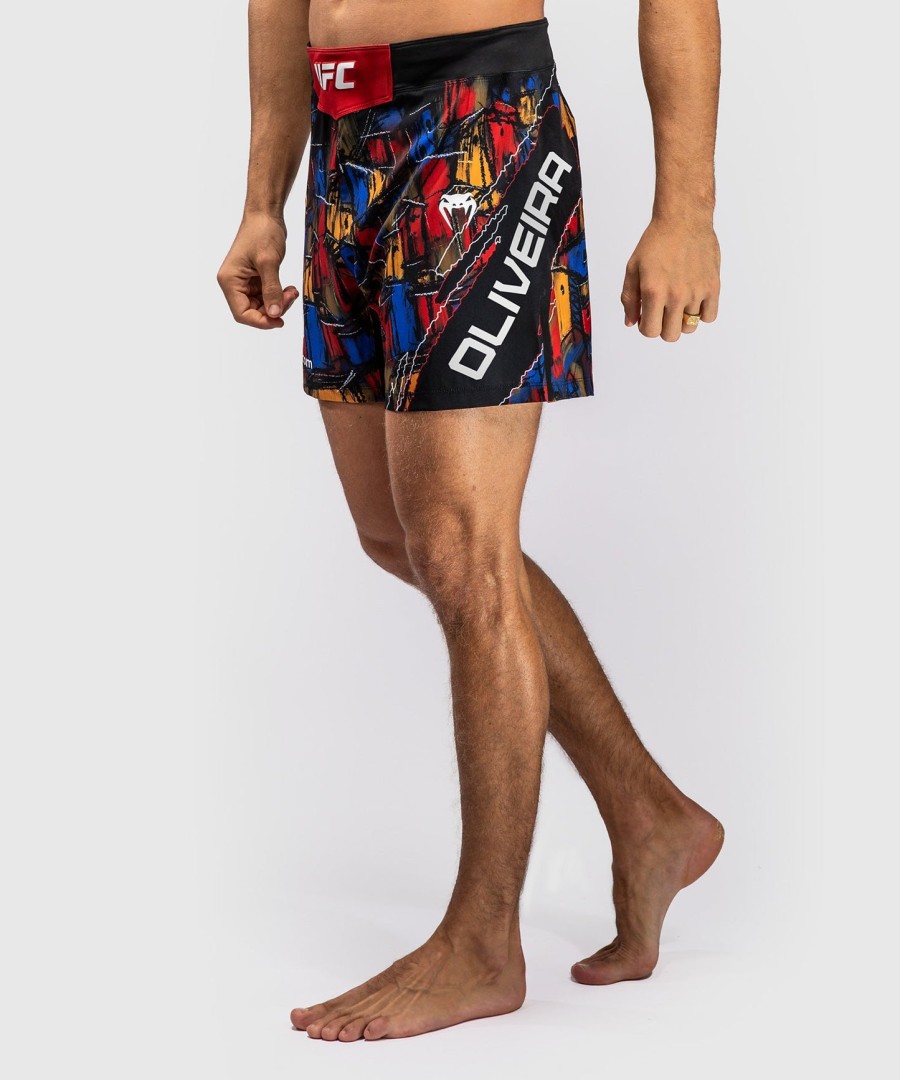pánské kraťasy ufc unrival by venum red charles oliveira fight short