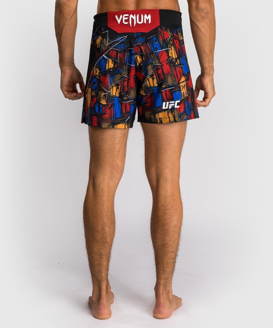 pánské kraťasy ufc unrival by venum red charles oliveira fight short