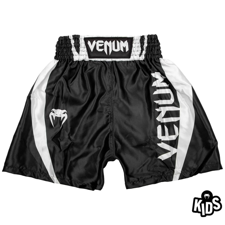 dětské boxerské kraťasy venum elite - černobílé