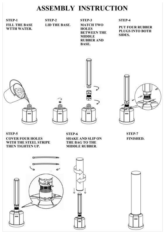 boxovací pytel venum flex standing - černo-bílý