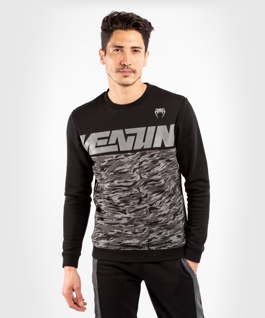 mikina venum connect crewneck - černátmavě maskáčová