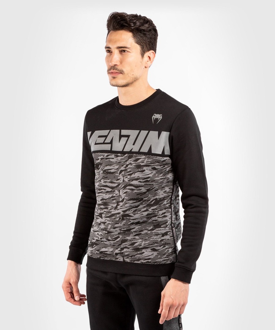 mikina venum connect crewneck - černátmavě maskáčová