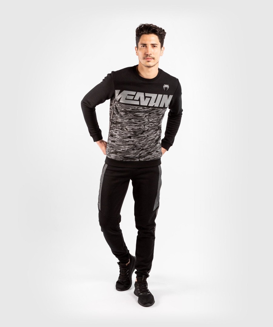 mikina venum connect crewneck - černátmavě maskáčová