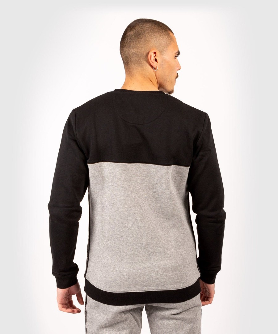 mikina venum connect crewneck - černátmavě vřesově šedá