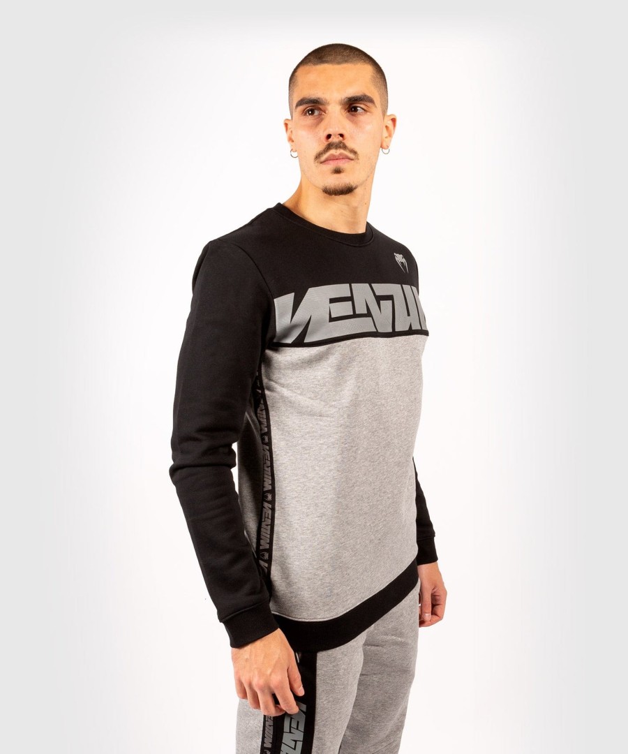 mikina venum connect crewneck - černátmavě vřesově šedá