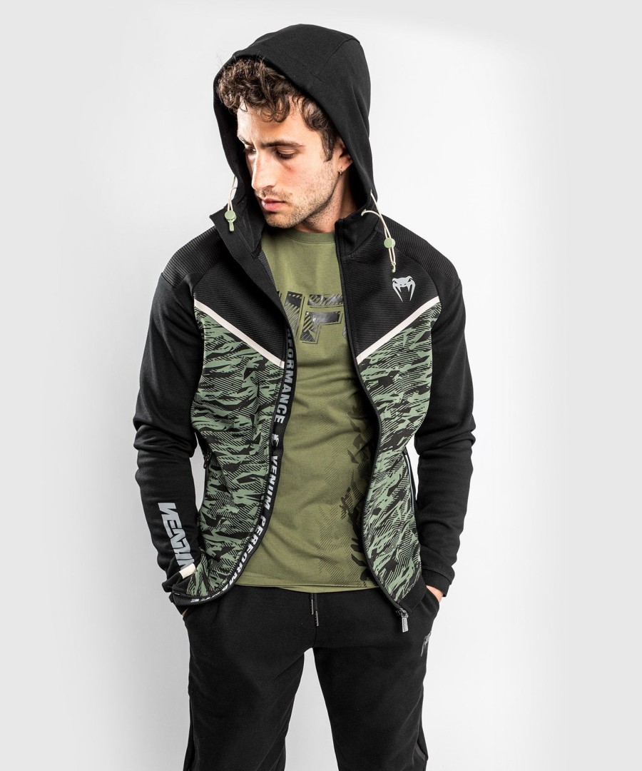 mikina s kapucí venum laser evo 2.0 - khaki camo