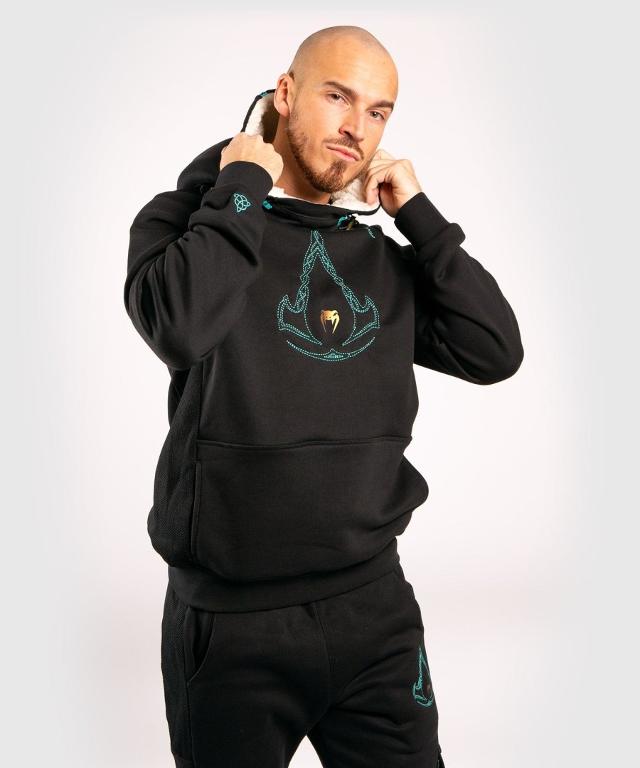 mikina s kapucí venum assassin creed - černámodrá