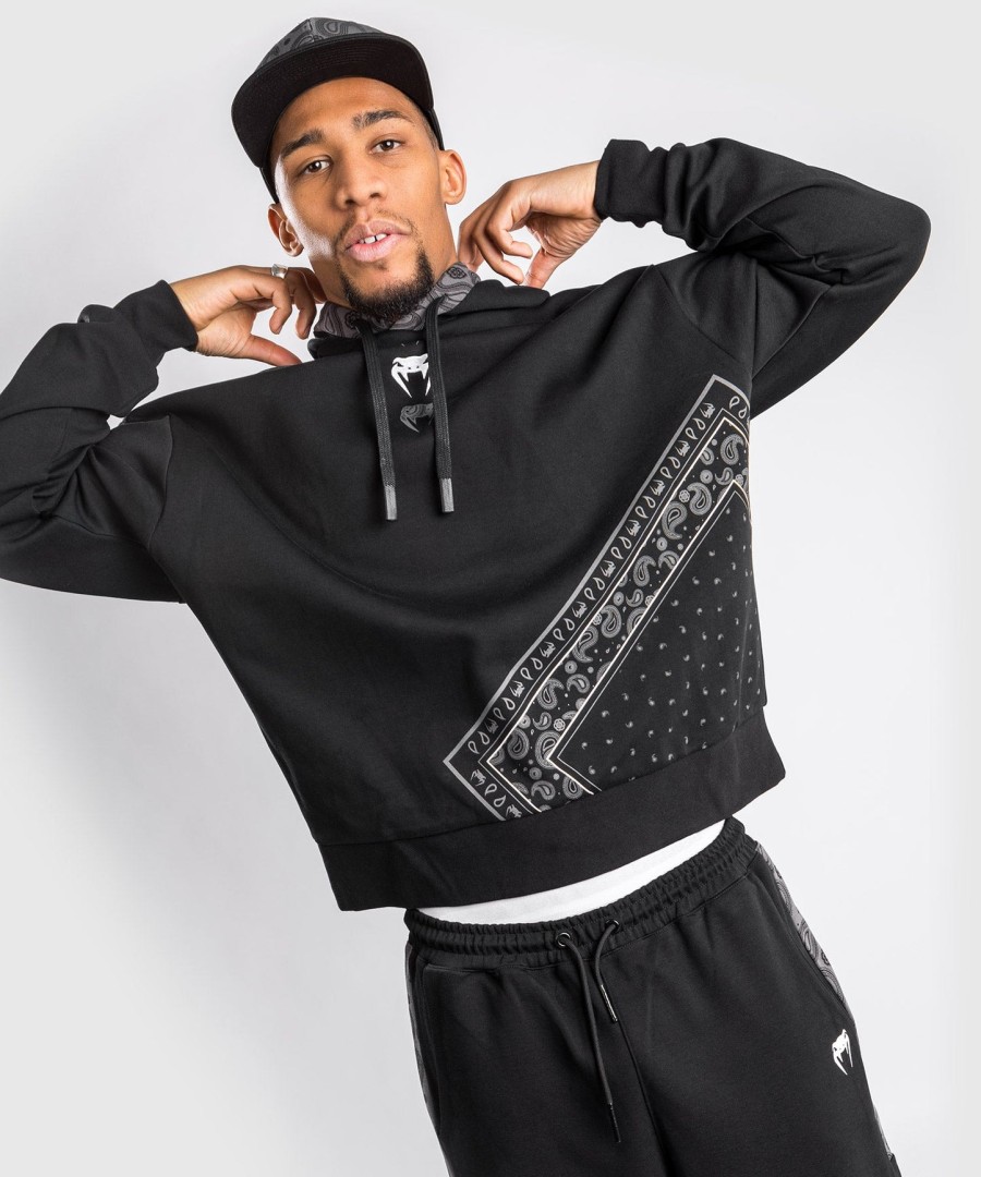 mikina s kapucí venum cali 34 xl - oversize - černá