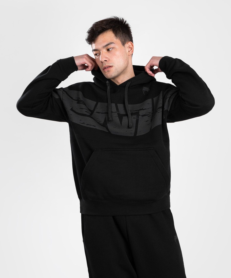mikina s kapucí venum connect xl - oversize střih - černá