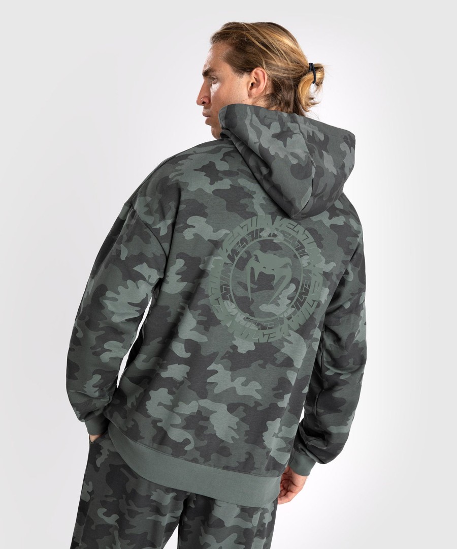 pánská mikina s kapucí venum vortex xl - khaki maskáčová