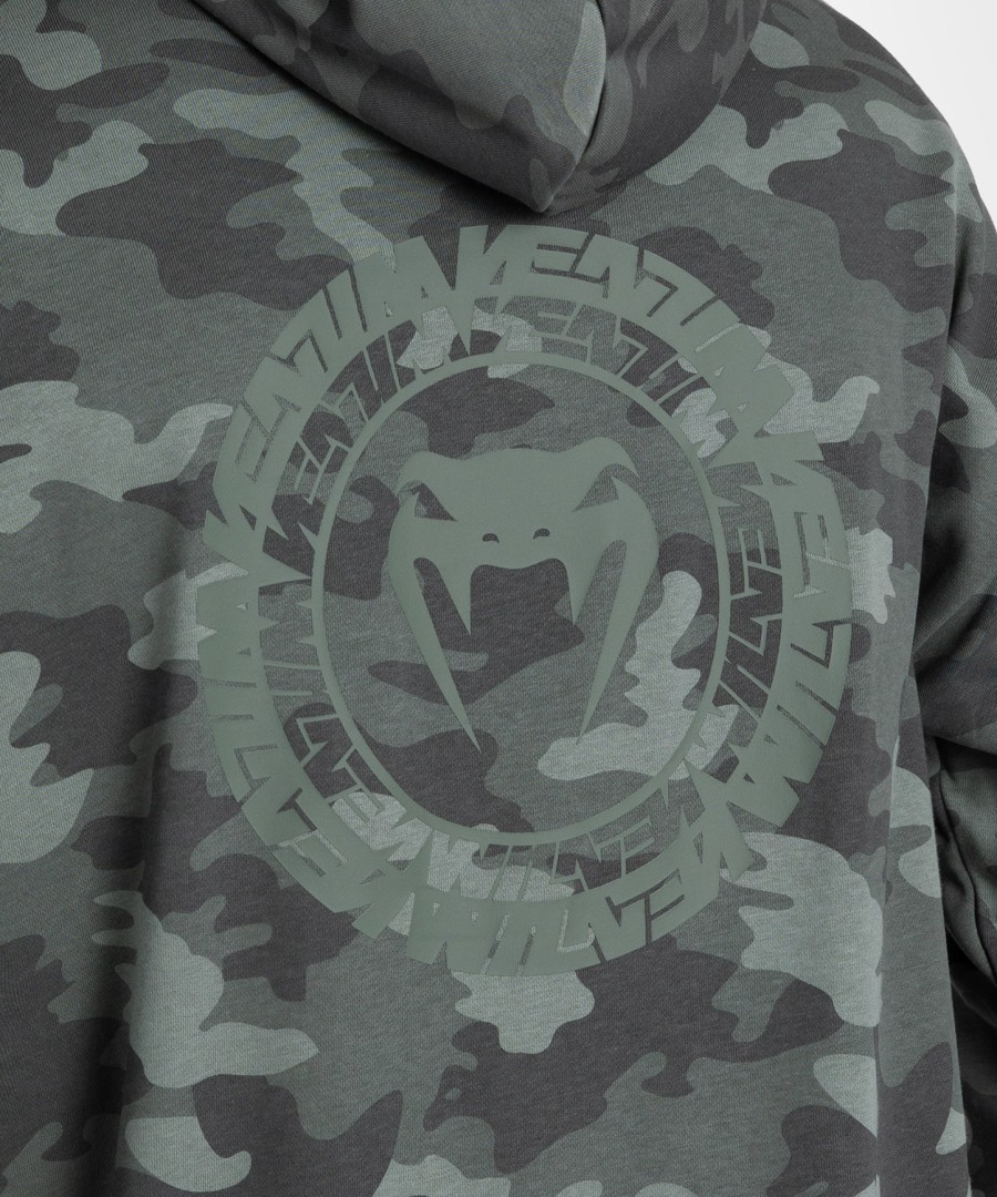 pánská mikina s kapucí venum vortex xl - khaki maskáčová