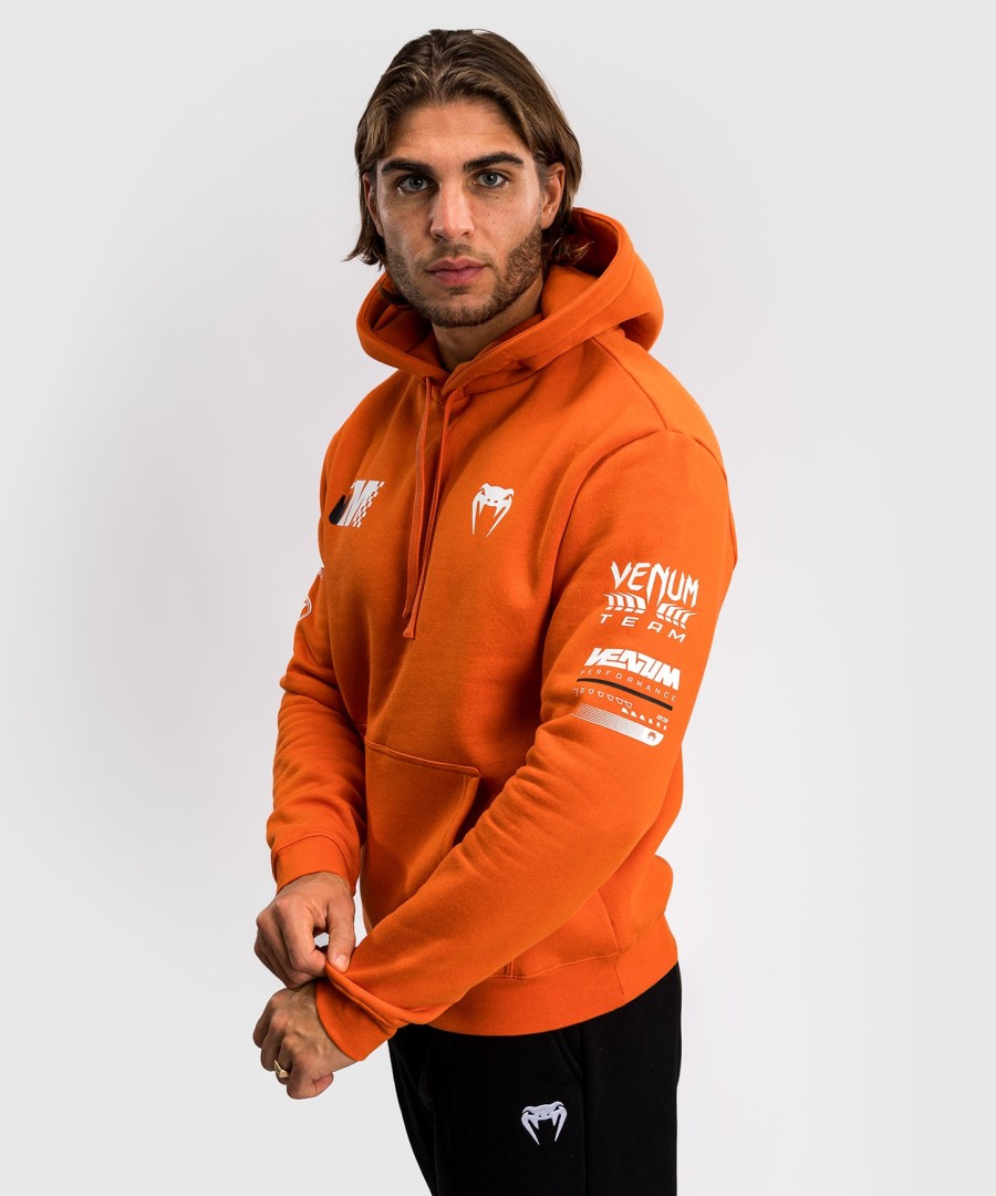 mikina s kapucí venum motorsport - mandarinková
