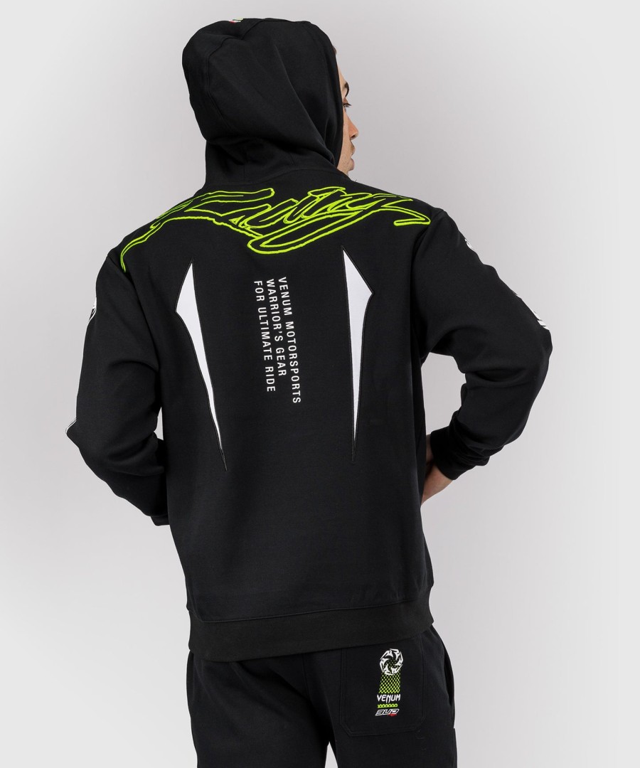 pánská mikina s kapucí venum x bud racing - černábílálimetkově zelená