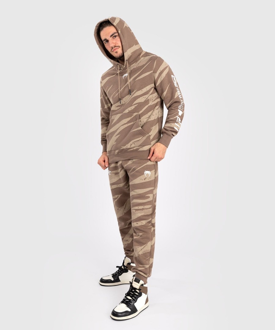 pánská mikina s kapucí ufc adrenaline by venum fight week - desert camo