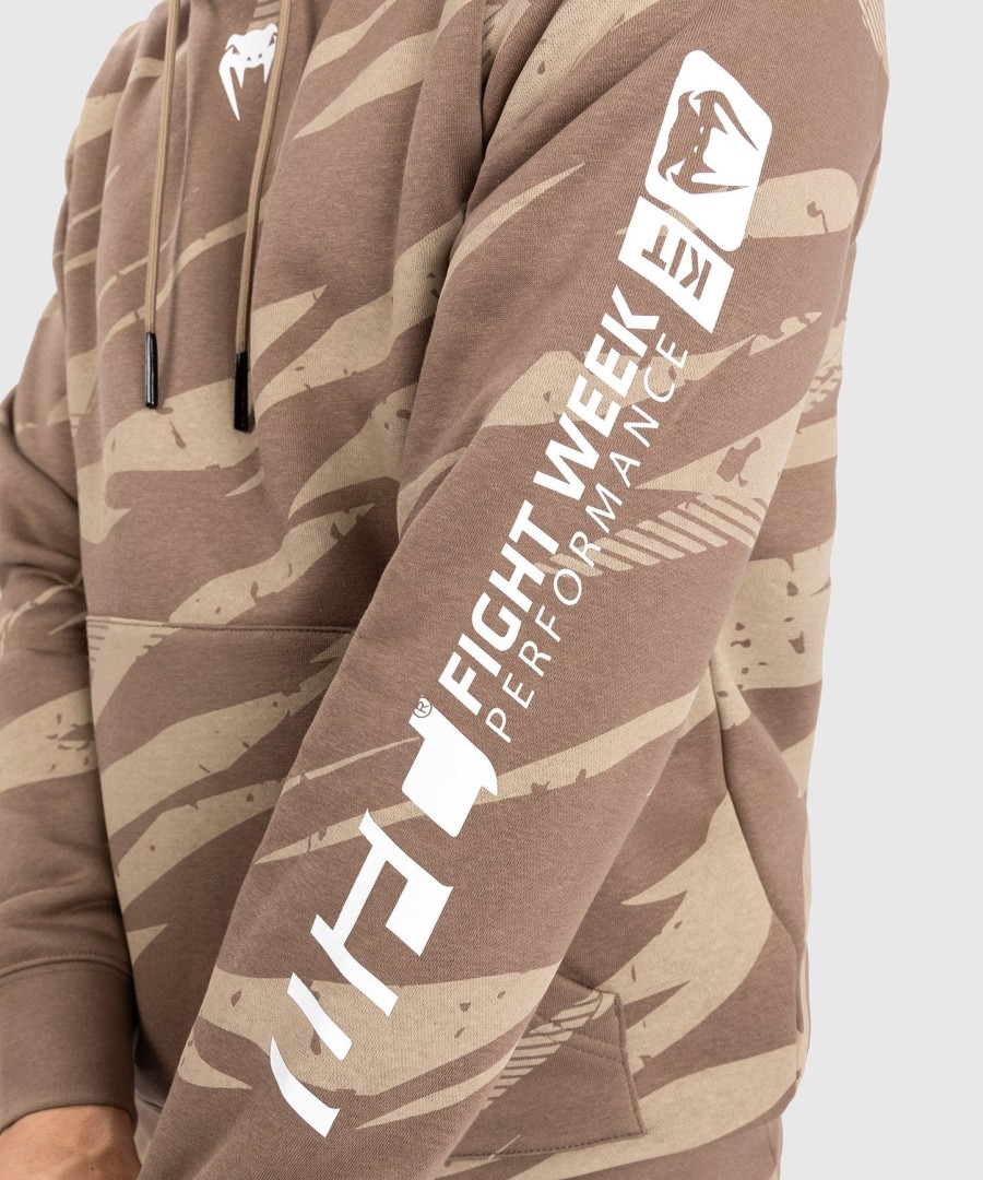 pánská mikina s kapucí ufc adrenaline by venum fight week - desert camo
