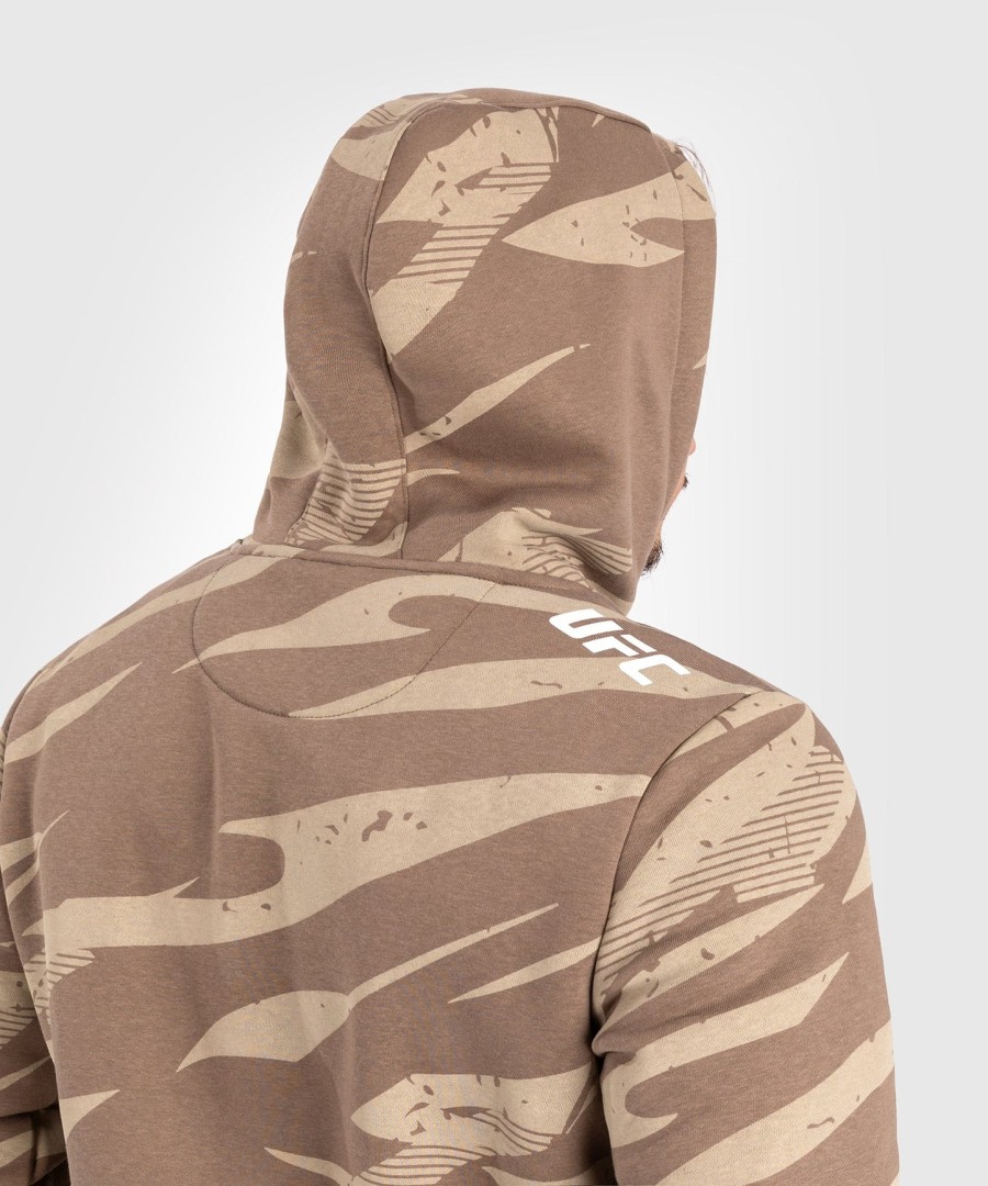 pánská mikina s kapucí ufc adrenaline by venum fight week - desert camo