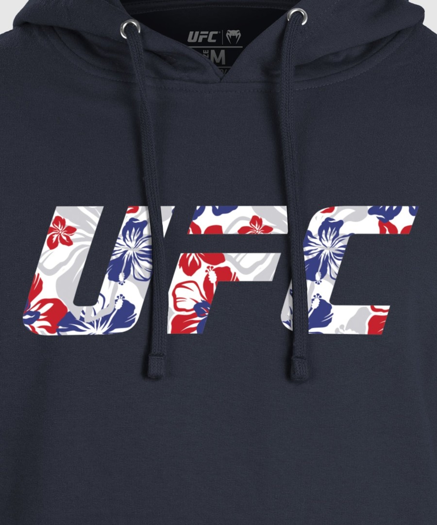 pánská mikina s kapucí ufc unrival by venum navy max holloway