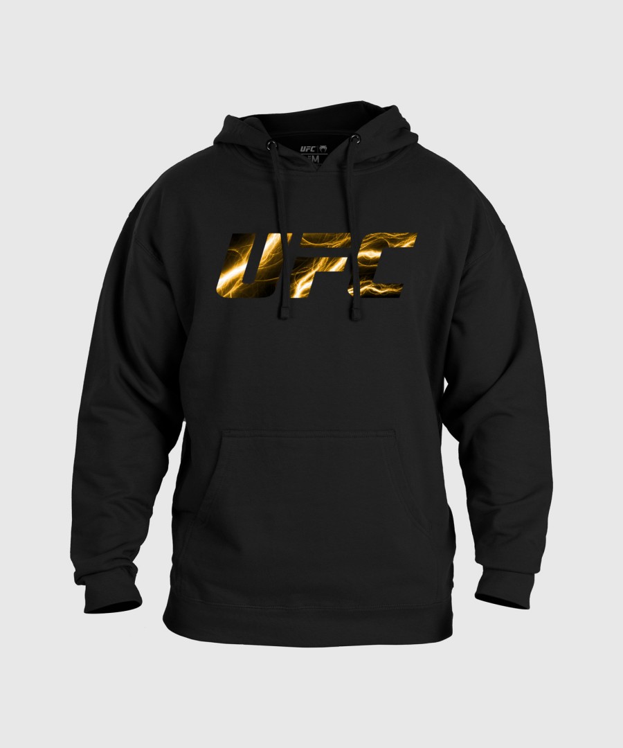 pánská mikina s kapucí ufc unrival by venum black israel adesanya